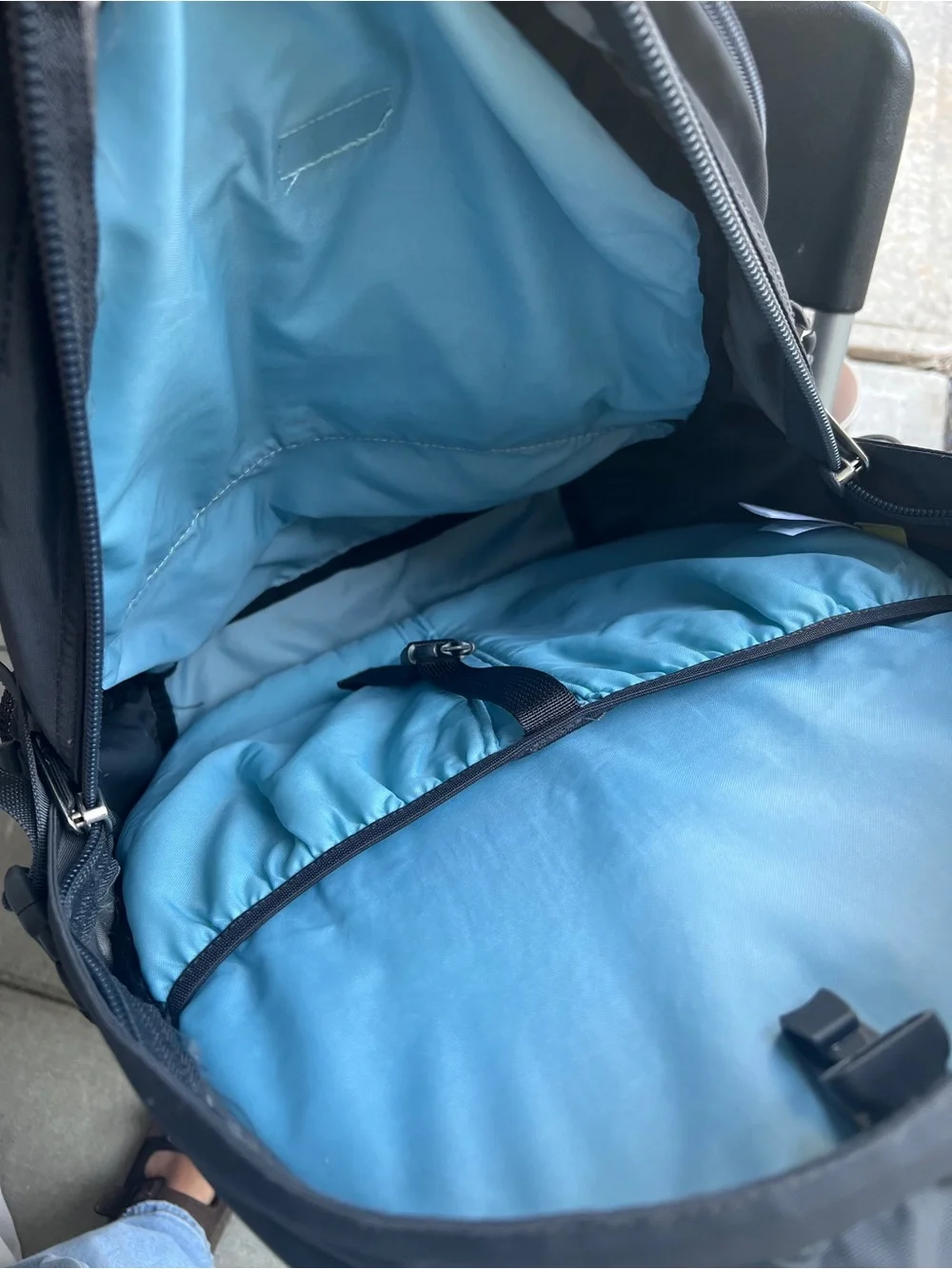 The North Face Borealis Light Blue and Teal Backpack